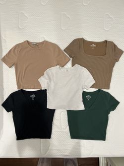 Hollister, Zara, Cotton On - 5 Baby tees For $5