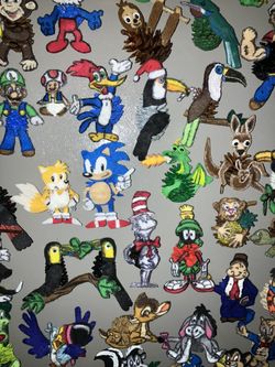 Handmade Character Pine cone Magnets ($10 Each)