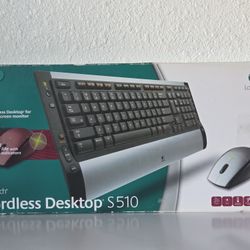 Logitech Cordless Desktop S510 Ultra-flat Cordless Keyboard & Optical Mouse
