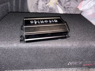 Amp and subwoofer