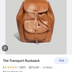 Madewell Transport Rucksack (brand new in bag)