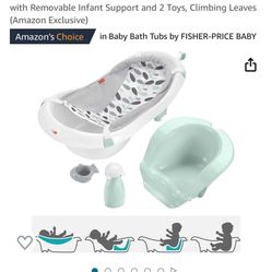 (USED ONCE) Fisher Price Baby Bathtub 