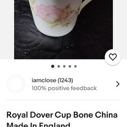Royal Dover 4 Cups Bone China