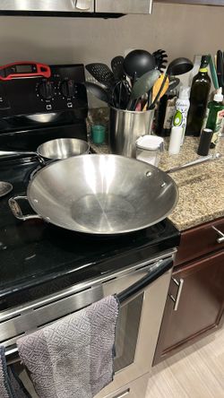 All Clad 14” Wok - Flat  Bottom