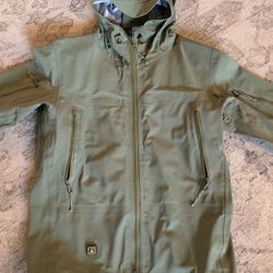 TAD GEAR Stealth Hoodie LT, Matte Green, Size M