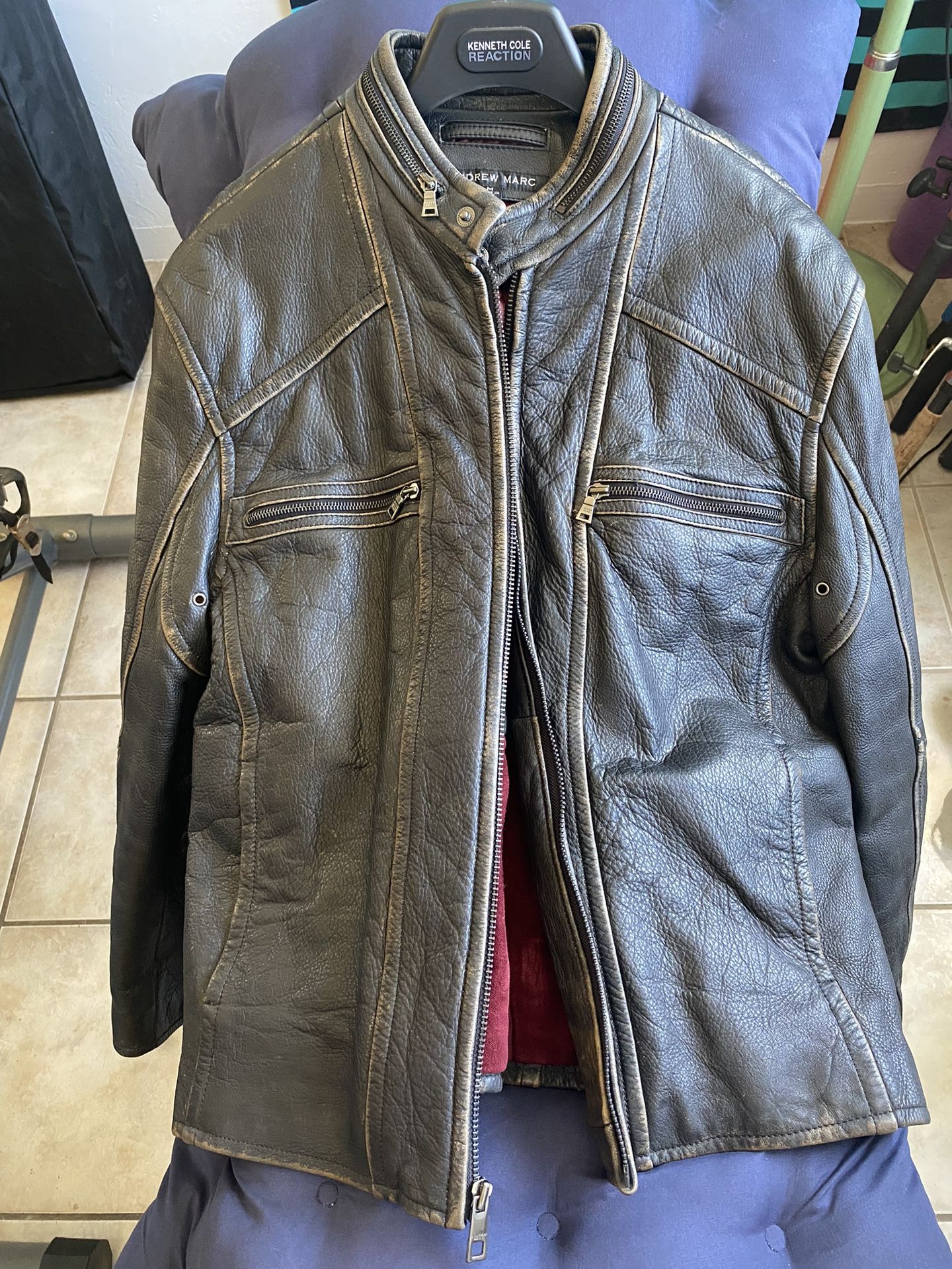 Andrew Marc Leather Jacket Men’s Medium