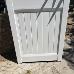 White Vinyl Gate