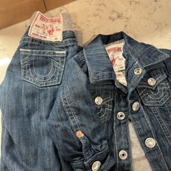True Religion Denim Jacket and jeans 
