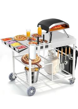 Outdoor Grill Cart with whole Station