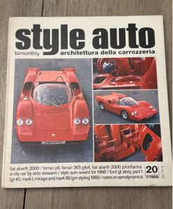 1969 Style Auto Architettura Della Carrozzeria Rate Vintage Collectible