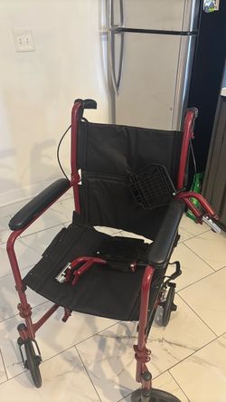 Transport Wheelchair with Footrests