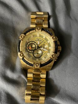 invicta bolt ace men's watch - 52mm. gold