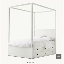Restoration Hardware Four Post Queen Bed