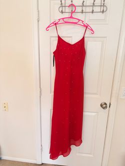 Vintage Celavie red maxi dress