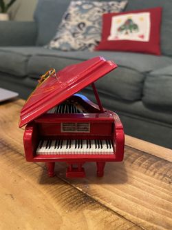 Red Piano Ornament