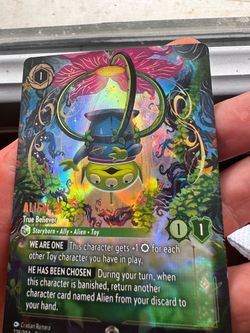Disney Lorcana Alien True Believer Foil Card