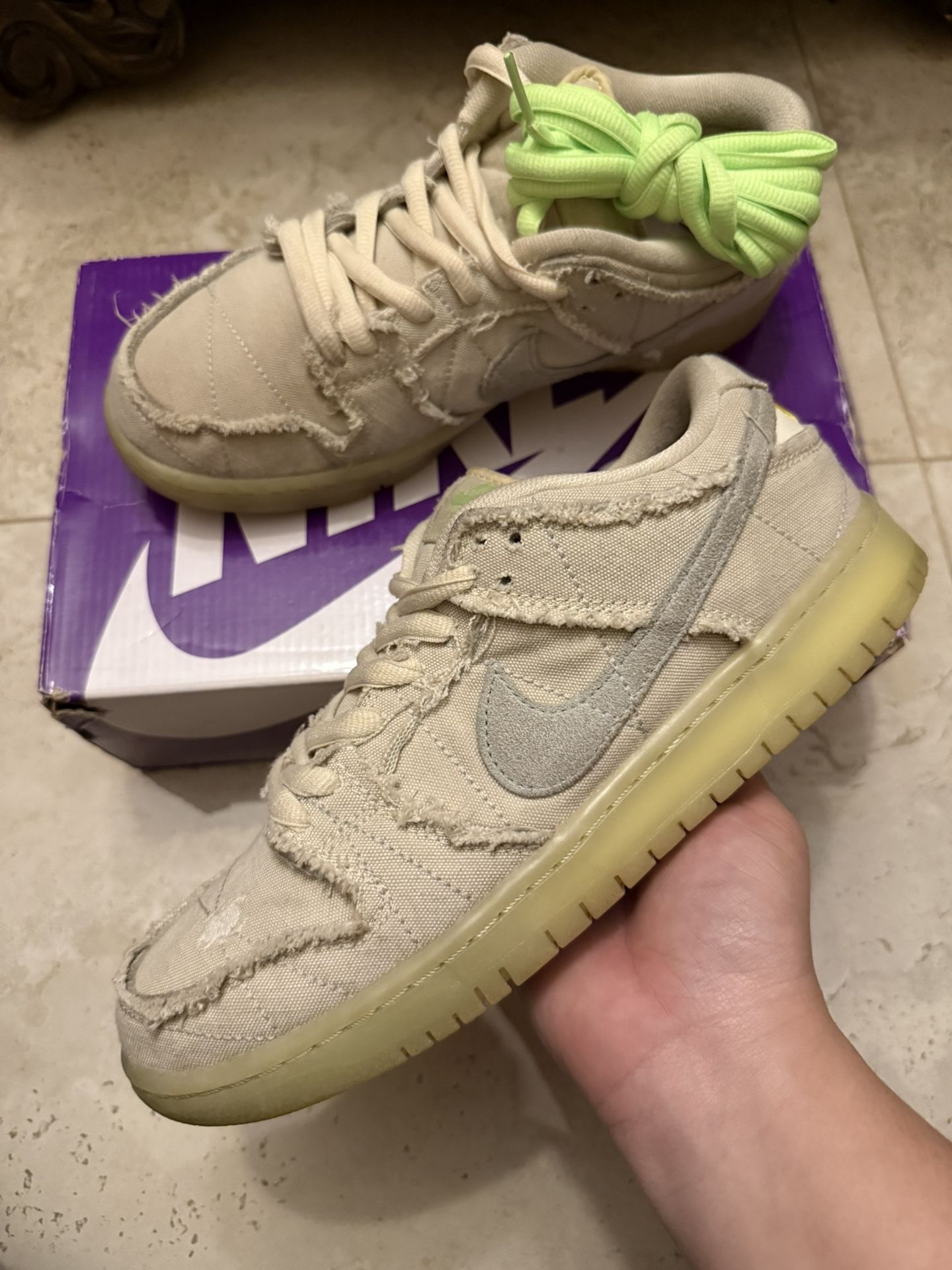 SIZE 8.5 - 2021 Nike SB Dunk Low “Mummy” [DM0774-111] *GLOW IN DARK”