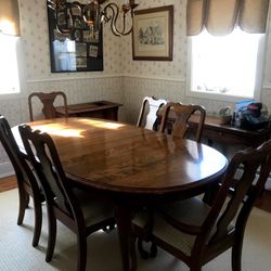 Wooden Dining Room Table Set