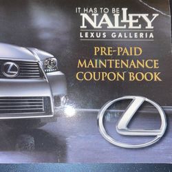 Lexus Toyota Prepaid Service Vouchers 4 Oil Change 2 Alignment Nalley 