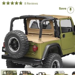 Jeep Smittybilt Tonneau Cover, Fits 1995 Wrangler