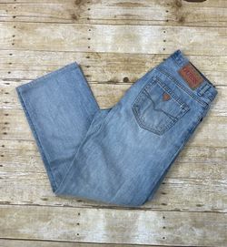 GUESS Jeans Light Wash Denim Vintage Classic Straight Men 30x30 Measures (30x28)