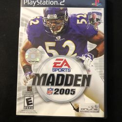 EA Sports Madden NFL 2005 (Sony PlayStation 2 PS2) Complete CIB