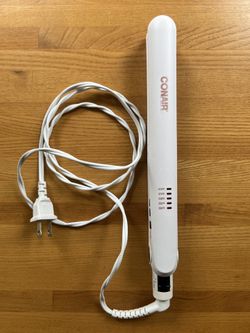 Conair Double Ceramic Flat Iron, 1-inch White