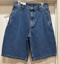 Men’s H&M Baggy Denim Shorts NWT | W31/T31 | 12” Inseam