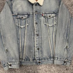 MEN’S LEVI’S DEMIN SHERPA JACKET