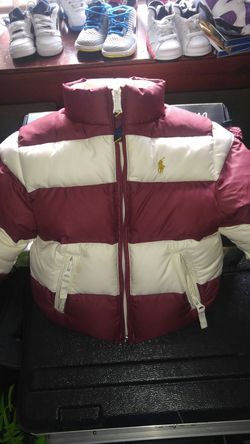 Like new Ralph Lauren polo reversible down jacket size 3T girls