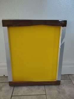 Aluminum Screen Printing Screens plus squeegee and wooden screen