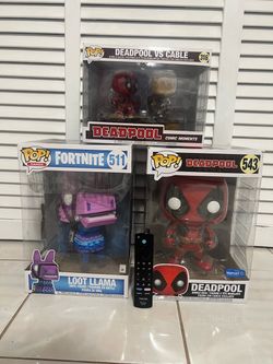 Funko Pop! Vinyl Lot Deadpool #543 Walmart Exclusive Loot Llama #511 #318 BUNDLE