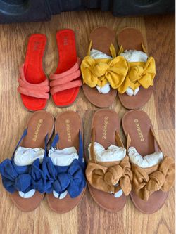 Pretty  Sandals all them for   $35  or $10 each pair