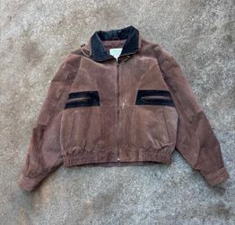 Vintage Brown Leather Jacket 