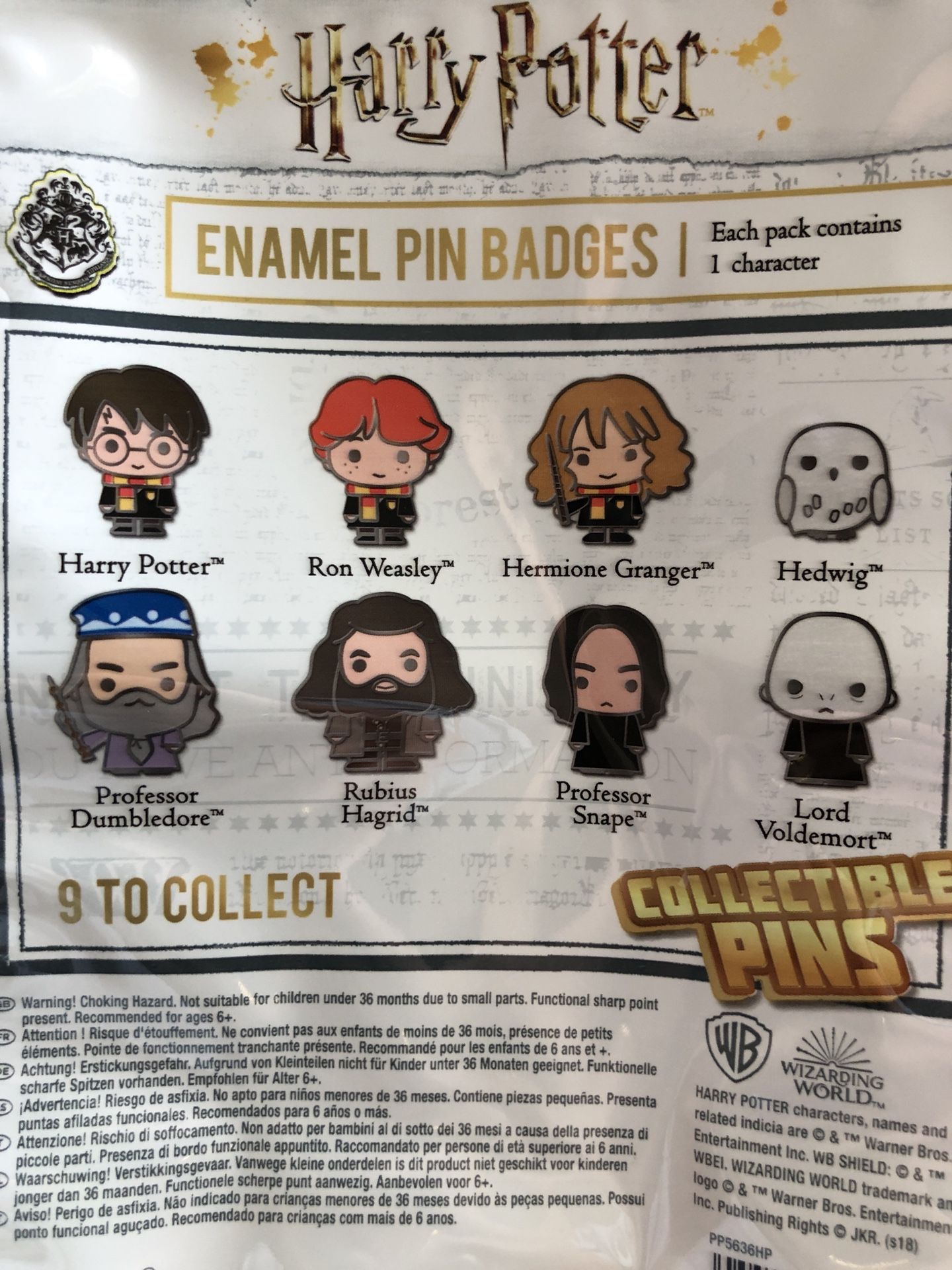 Harry Potter Collectible enamel Pins Badges 