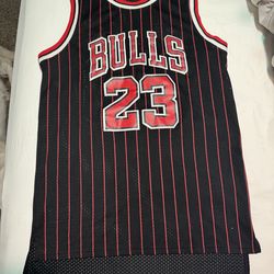 Jordan Official NBA pinstripe Chicago Bulls Jersey