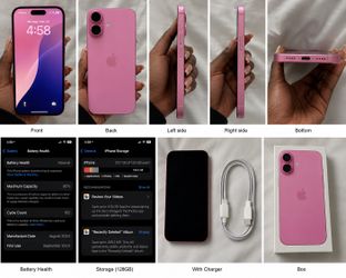 iPhone 16 128GB Pink - Excellent Condition