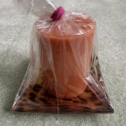 Unicef Soy Pillar Candle, Scented Candle With Holder