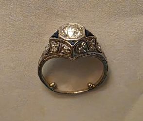 Edwardian or Art Deco Vintage Diamond Ring