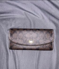 vintage Coach long wallet/checkbook wallet