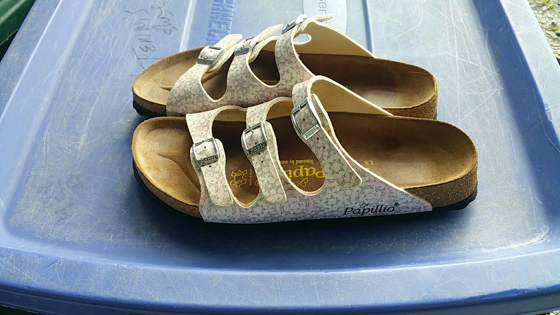 Pair of Papillio sandals by Birkenstock