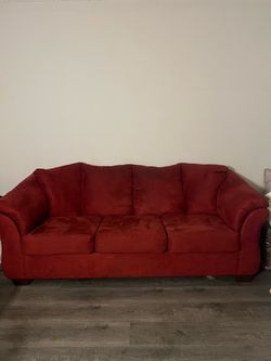 Sofá pull out bed burgundy