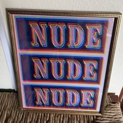  New Original Framed Art 16x20" Ready To Hang Gold Frame Neon Sign Style 