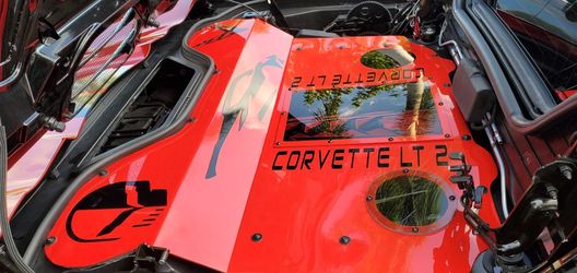 C8 Corvette LT2 Red Engine Cover