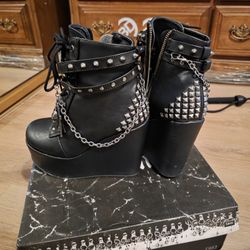 Wedge Gothic Shoes 