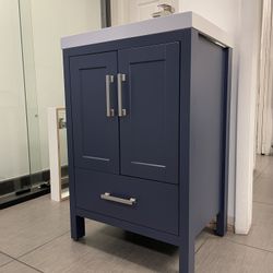 NEW ~ Modern PVC Bathroom Vanity - 24 inches
