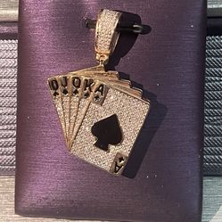 Playing Cards Diamond Pendant 