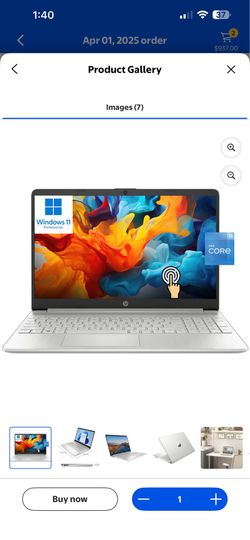 HP 15.6" HD Touchscreen Business Laptop Computer (almost new)