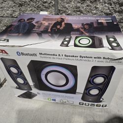 Cyber Acustics Multimedia 2.1 Surround Sound With Subwoofer