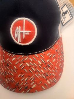 Trucker Hat with Fish Print Brim